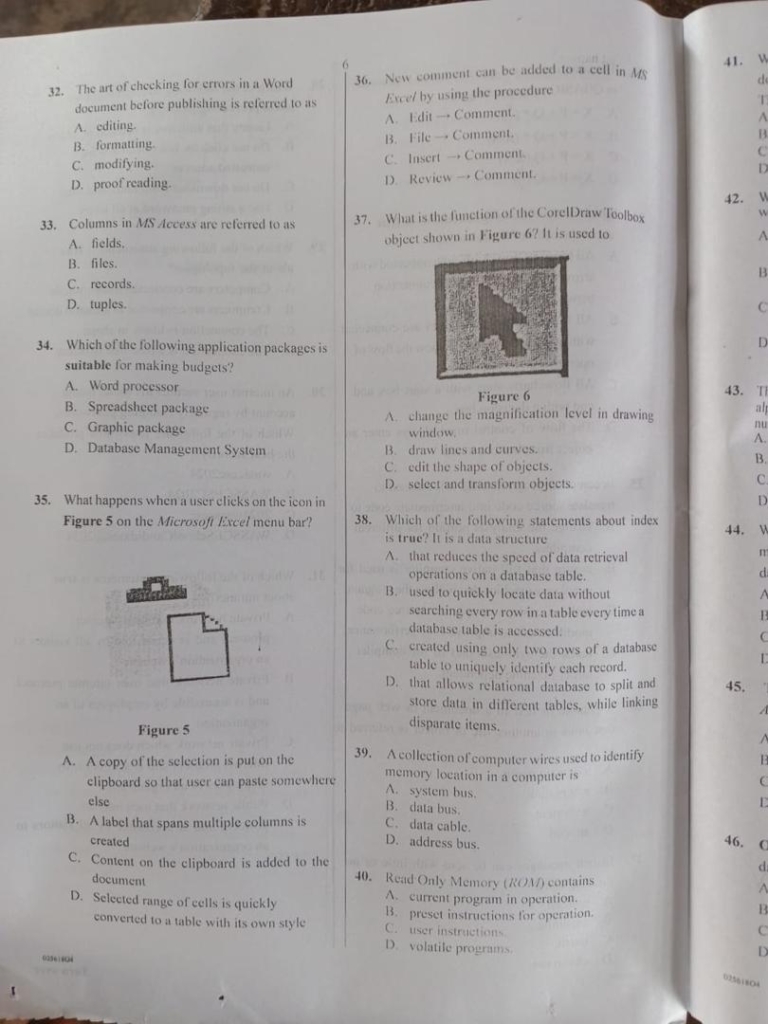 2024 WAEC Computer Studies Questions and Answers