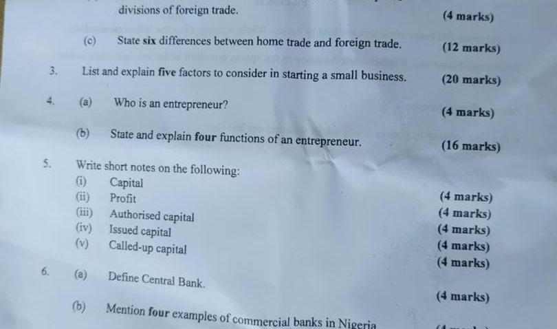 2024 NECO Commerce Questions and Answers Expoz