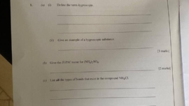 2024 WAEC GCE Chemistry Questions and answers