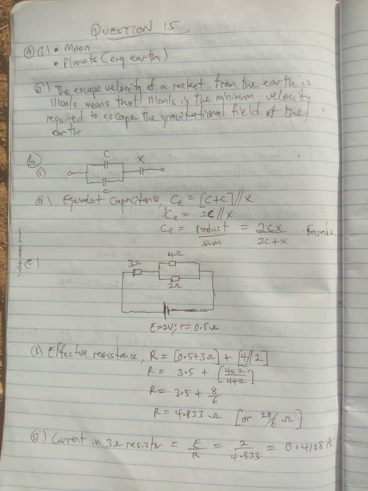 NECO GCE Physics Questions and Answers