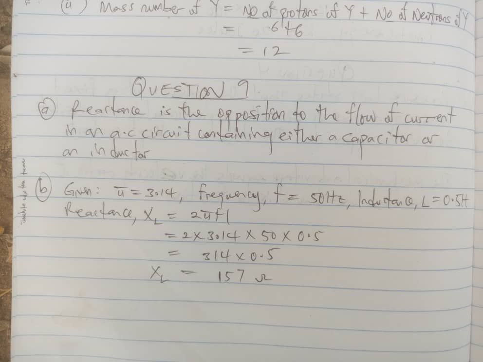 NECO GCE Physics Questions and Answers