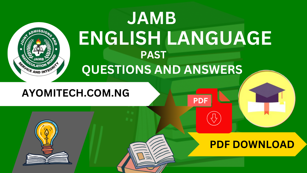 JAMB English language past questions and answers PDF