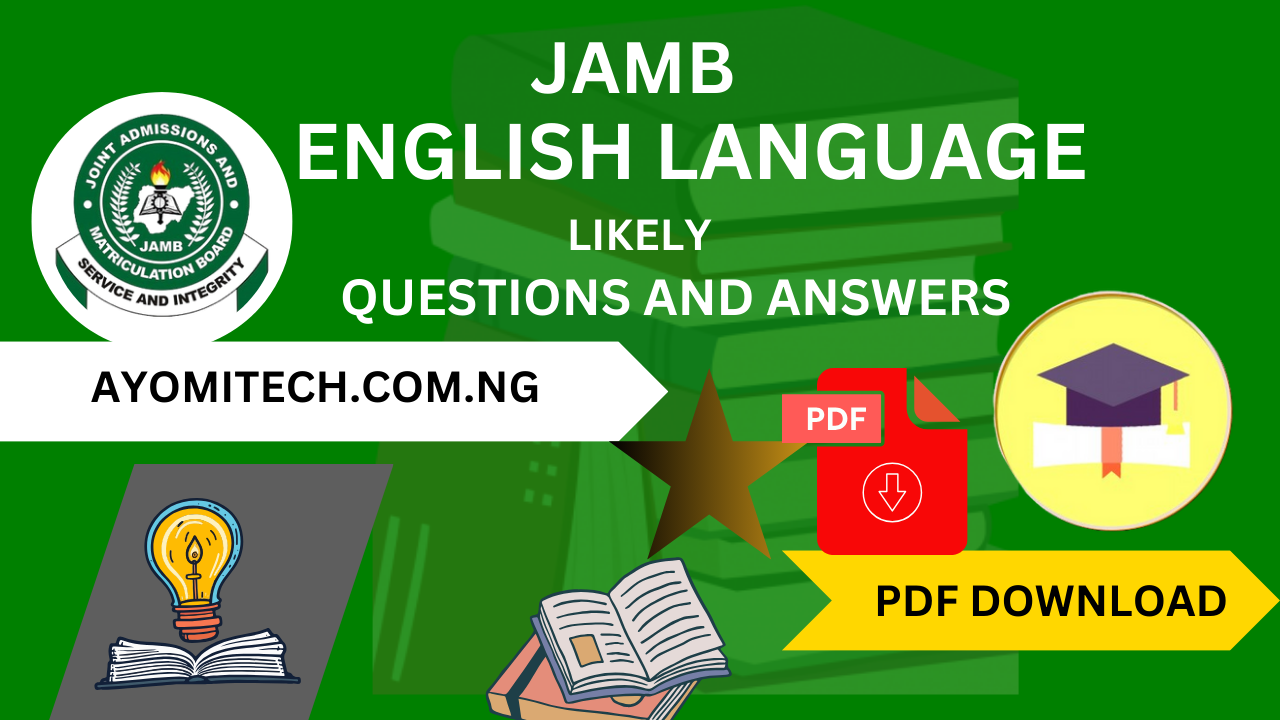 JAMB 2025 English Language Likely Questions and Answers to Score 90+